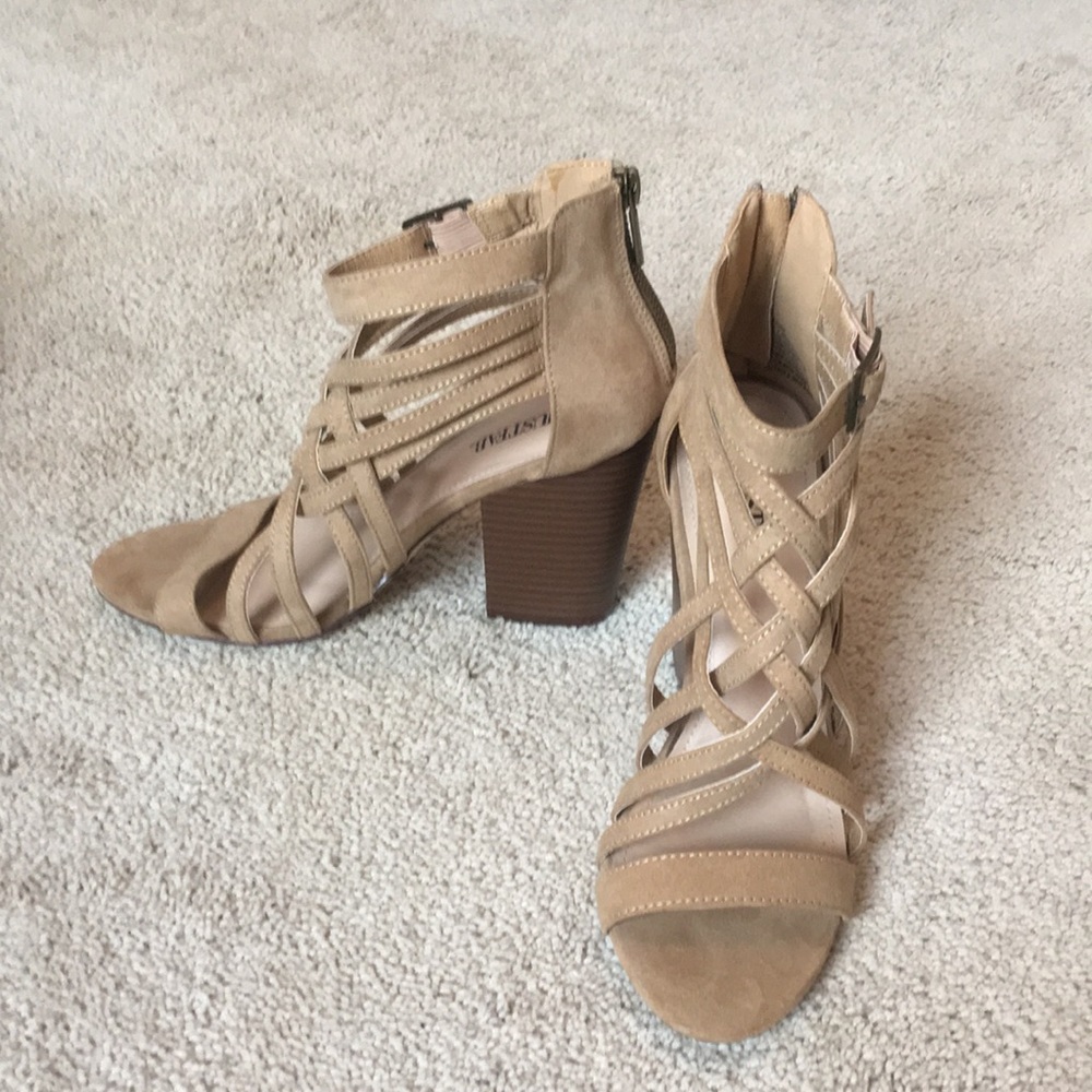 Strappy heeled sandals